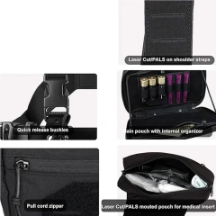 High Quality Tactical Chest Rig Quick Release Multifunctional Tactical Vest with Multi-Pockets Outdoor Chest Rig for Tactical Wholesale Price Tactical Equipment Chest Rig Outdoor Tactical Safety Chest Rig Camo Tactical Hunting Chest Rig