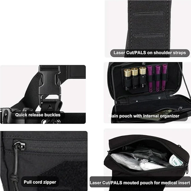 High Quality Tactical Chest Rig Quick Release Multifunctional Tactical Vest with Multi-Pockets Outdoor Chest Rig for Tactical Wholesale Price Tactical Equipment Chest Rig Outdoor Tactical Safety Chest Rig Camo Tactical Hunting Chest Rig