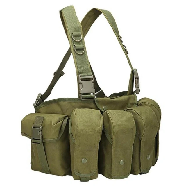 Custom Field Equipment Tactical Vest Outdoor Camouflage Tactical Carry Rig with Pouch Lightweight Tactical Chest Rig military Durable Tactical Chest Rig Heavy Duty Tactical Chest Rig Tactical Chest Rig Vest With Mag Pouch