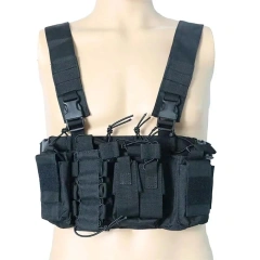 Tactical Hunting Shoulder Vest Clothes with Mag Pouches Tactical Hanging Chest Rig Tactical Chest Rig Vest Customized Good Quality Tactical Suppliers Plate Vest Men Tactical Carrier Chest Rig for Outdoor Tactical Style Chest Rig