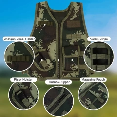 Outdoor High-quality Wear-resistant Training Vest Adjustable Style Birthday Gift for Outdoor Training Game Vest  Waterproof Style Adaptive Vest multifunctional Heavy Version Quick Release Training Vest