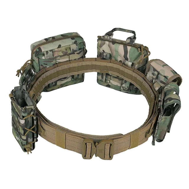 Premium Adjustable Multifunctional Outdoor Wear-resistant Hunting Tactics Storage Tactical Bag Duty Security Traffic Hiking Belt  High Quality Wholesale Wear-resistant Tactical Durable Duty Belts Adjustable Training Wholesale Molle Belts