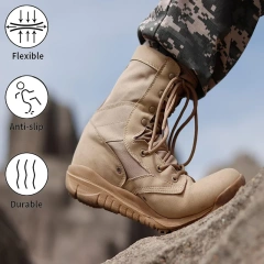 Protective toe cap oxford Tactical boots lightweight and breathable work boot comfortable outdoor hiking jungle desert boots  Breathable Oxford Fabric Outdoor hiking Jungle Tactical Boots Wholesale Fashionable Shoes Oxford cloth camping Non-Slip boots