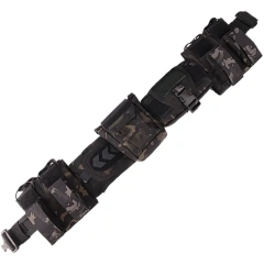 Training Multifunctional Outdoor Tactical Heavy Duty Modular Equipment Belts High Duty Mountaineering Utility Belt with Pouches  High Quality Durable Tactical Belts Nylon Web Work Belt with Heavy Duty Quick Release Tactical Belt