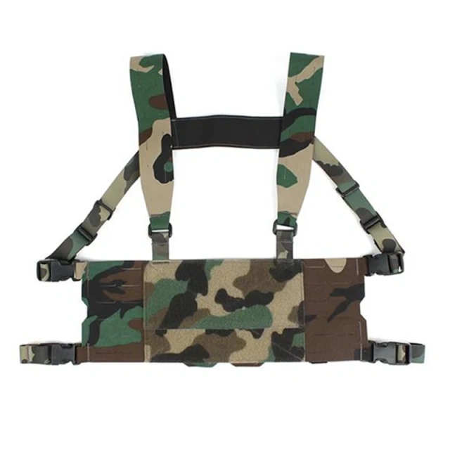 Customized Heavy Duty Tactical Style Chest Rig Wide Harness Tactical Vest Chest Hanging Tactical Chest Rig for Hunting Customized Outdoor Hunting Training Vest Chest Rig Heavy Duty Tactical Rig Vest with Mag Pouch Tactical Chest Vest Rig