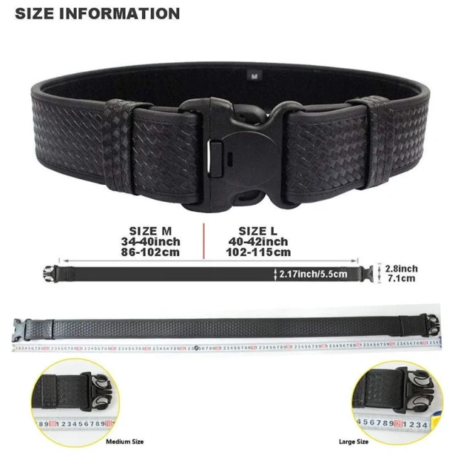High Quality Tactical Multifunctional Duty Belt Kit with Pouches Utility Belt Rig Camping and Everyday Duty Utility Waist Belt  Sports Training Hunting Tactical Belt Durable Wear-resistant  Waterproof multifunctional Tactical Belt