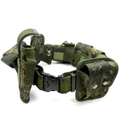 Wear-resistant Outdoors Security Training Multi Functional Belt Multifunctional Security Camouflage Waist Belt  Lightweight Camping Outdoor Premium Adjustable Camping Tactical Duty Belt Premium Multifunctional Utility Belt With Pouches