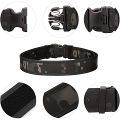 Wear-resistant Lightweight Nylon Adjustable Quick Release Wear-Resistant Men Tactical Belt Heavy Duty Work Belt  High density Material Adjustable outdoor multifunctional pockets Quick Release Tactical Heavy Duty sport enthusiasts Belt