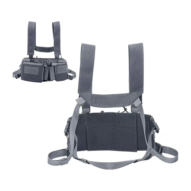 Wholesale Outdoor Tactical Camouflage Chest Rig for Training Tactical Molle Chest Rig Camouflage Tactical Chest Rig Vest Camouflage Tactical Chest Rig Vest Outdoors Tactical Chest Rig Quick Release Training Vest Tactical Chest Rig