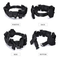 Men's Practical Detachable Belt Set Tactical Adjustable Strap Belt Inner Belt with Cell Phone Tool Bag Waist Holster Set  Wholesale Training Tactical Belts Men Work Hiking Riggers Web Belt with Heavy Duty Quick Release Metal Buckle