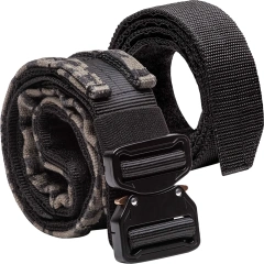 Lightweight Wear-resistant Lightweight Tactical Belt Metal Quick Release Buckle Nylon Training Tactical Belt  High Duty Adjustable Tactical Training Belt Lightweight Quick Release Rigger Belt Heavy Duty Belts for Men Modular Equipment