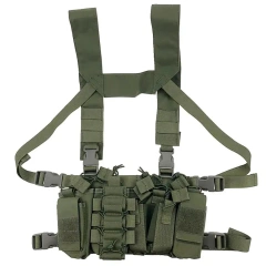 Customized Tactical Chest Rig for Hunting Adjustable Tactical Chest Rig Bag Heavy Duty Tactical Harness Vest Rig Bag Outdoor Sports Accessories Tactical Recon Chest Rig Camouflage Tactical Safety Chest Rig Tactics Molle Chest Rig Pouch