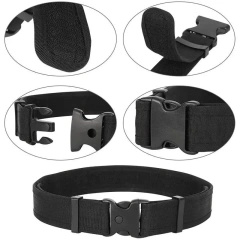 High Quality Multifunctional Tactical Security Duty Belts Multifunctional Flashlight Pouch Sets Utility Kit Belt Duty Belt  Men Wear-resistant Nylon Web Tactical Belt with Automatic Slide Buckle golf men Adjustable Tactical Belt