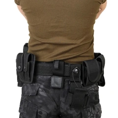 Wear-resistant Lightweight Utility Outdoor Belt Waist Bag Durable Pouch Men Security Guard Patrol Kit  Wholesale High Quality Fashionable Tactical Belt with Quick Release Accessory Pouches multifunctional Duty Belt for Men