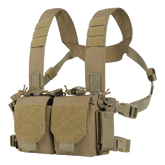 Customized Outdoor Tactical Vest Chest Rig Tactical Chest Rig Adjustable Detachable Tactical Molle Chest Rigs Hot Selling Camouflage Tactical Gears Chest Rig Good Quality Tactical Chest Rig Heavy Duty Tactical Chest Rig Vest