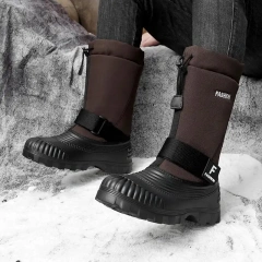 Tactical Snow Boots Platform Waterproof Non-slip Warm Cotton Work Oxford Boots Outdoor multifunctional Mid-calf Fishing Boots High Quality Durable Outdoor Shock-absorbing Tactical Shoes Tactical Boots Outdoor Oxford Fashion Casual Wear-resistant Shoes