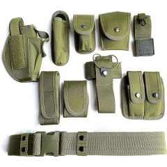Multi-functional Outdoor Modular Equipment System Security Wear-resistant Tactical Duty Utility Versatile Work Hunting Belt  Modular Equipment Nylon Multi-functional Adjustable Strap Oxford Cloth Training Security Belt tactic Duty Utility Waist Belt