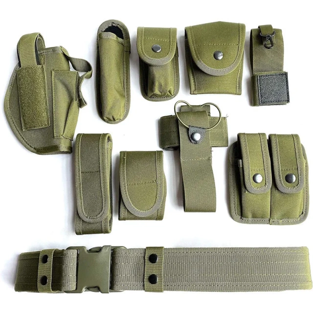 Multi-functional Outdoor Modular Equipment System Security Wear-resistant Tactical Duty Utility Versatile Work Hunting Belt  Modular Equipment Nylon Multi-functional Adjustable Strap Oxford Cloth Training Security Belt tactic Duty Utility Waist Belt
