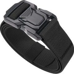 Durable Waterproof Men Nylon Web Work Belt with Quick Release Heavy Duty Buckle Wear-resistant Tactical Belt  Adjustable Quick-release Buckle hiking camping Tactical Belt sport enthusiasts Multiple tactical High Quality Duty Belts