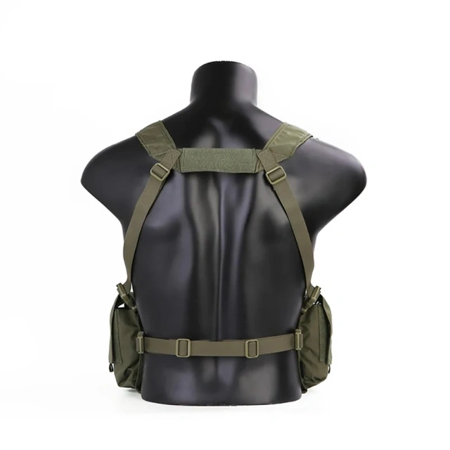 Tactical Chest Rig for Hunting Outdoor Tactical Chest Harness Vest Camouflage Tactical Chest Rig Pouch Mag Bag Tactical Vest Chest Rig with Magazine Pouch High Quality Tactic Chest Rig Vest for Men Tactical Chest Hanging Vest
