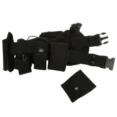 Wear-resistant Lightweight Utility Outdoor Belt Waist Bag Durable Pouch Men Security Guard Patrol Kit  Wholesale High Quality Fashionable Tactical Belt with Quick Release Accessory Pouches multifunctional Duty Belt for Men