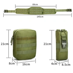 Hot Selling Premium Camouflage Tactical Waist Cover Multifunctional Carrying High Capacity Waterproof Camouflage Waist Belt  Multifunctional tactic Waist Belt Adjustable Tactical Belt with Detachable Pouch Quick Release Buckle for Outdoor Activities