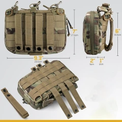 Tactical Chest Rig Pack for Men Good Quality Tactical Chest Rigs for Hunting Outdoor Tactical Vest with Mag Pouch Camouflage Tactical Chest Hanging Vest Tactical Bag Light Weight Tactical Chest Rig Bag Training Chest Rig