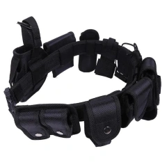 High Quality Durable Tactics Belt Fashionable Premium Training Equipment Belt Outdoor Hunting Multi Functional Tactical Set  Sports Wear-resistant High Life Nylon Webbing Belt Men Adjustable Canvas Tactical Belts With Plain Metal Buckle