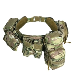 Tactical Belt Waist Pack Set Multifunctional New Style Custom Outdoor Training Quick Buckle Pouch Tactical Belt for Men  Wholesale Ratchet Nylon Tactical Belt with Automatic Slide Buckle Adjustable Wear-resistant Lightweight Tactical Belt