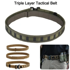 Wholesale High Density Material Belt Set with Tactical Holster Dump Pouch Medical Pouch Adjustable Hunting Tactical Belt  Wholesale Durable Multifunctional Ratchet Men Nylon Web sports Belt Men Casual Jeans Pants Adjustable Belt