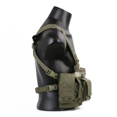 Hot Sale Tactical Chest Rig Lightweight MOLLE Tactical Vest Plate Carrier Outdoor Protective Hunting Chest Rig for Tactical Outdoor Wear Resistant Hunting Vest Tactical Chest Rig Bag Molle Vest Tactical Camouflage Chest Rig