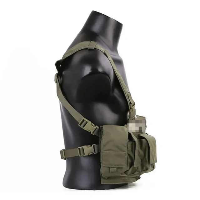 Hot Sale Tactical Chest Rig Lightweight MOLLE Tactical Vest Plate Carrier Outdoor Protective Hunting Chest Rig for Tactical Outdoor Wear Resistant Hunting Vest Tactical Chest Rig Bag Molle Vest Tactical Camouflage Chest Rig