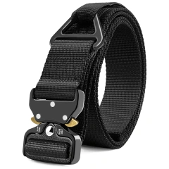 Adjustable Men's Tactical Waterproof Multifunctional Wear-resistant Rigger Belt Utility Web Nylon Novelty Work Belt  Outdoor Premium Adjustable Quick Release Tactical Security Duty Equipment Heavy Duty Belt Modular Equipment Waist Belt