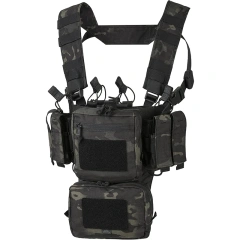 Customized Training Tactical Mini Rig Heavy Duty Camouflage Harness Vest Tactical Chest Rig Tactical Chest Rig Harness Customized Heavy Duty Camouflage Chest Rig Protective Tactical Vest for Hunting Multi-pouches Tactical Carrier Vest