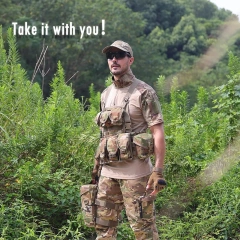 Multi-functional Tactical Chest Rig for Tactical Training Quick Release Tactical Chest Rig Vest With Mag Pouches Customized Tactical Accessory Chest Rig Heavy Duty Tactical Harness Vest Rig Tactical Training Chest Rig