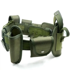 Waterproof Multifunctional Wear-resistant Multifunctional Security Belts Training Guard Utility Heavy Duty Belt Set  High density Material Multi Function Tactical Belt with Quick Release Accessory Pouches Duty Belt for Men Modular Equipment