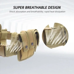 Outdoor Training Duty Belt Versatile Tactical Security Modular Equipment System Molded Duty Belts with Pouches System Holster  Hot selling Breathable Wear-resistant Lightweight Men Tactical Work Durable Belts Men Nylon Web Tactical Belt