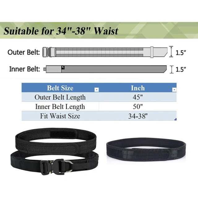 High Quality Wholesale Wear-resistant Tactical Durable Duty Belts Adjustable Training Wholesale Molle Belts  Tactical Security Duty Equipment Multifunctional Security Belts Hunting Duty Utility Belts Holster with Pouches Sets Training