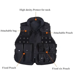 Nylon Children Training Vest Protective Jacket Vest Outdoor Training Games Vest  Adjustable Training durable outdoors Adults outdoors Breathable Training Vest Youth Adjustable Adults stab-proof Training vest men Quick Release outdoors Breathable Vest