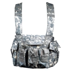 Heavy Duty Tactical Gear Chest Rig Bags for Outdoor Camouflage Tactical Vest Outdoor Tactical Chest Rig Custom High Quality Tactical Chest Rig Breathable Tactical Training Vest Camouflage Tactical Chest Rig