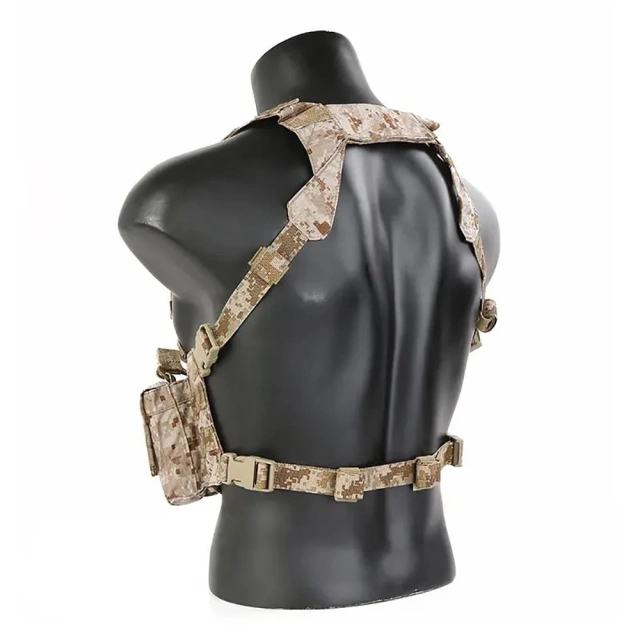 Customized Camouflage Carrier Chest Rig Chest Rig for Outdoor Good Quality Tactical Chest Hanging Vest Hot Selling Outdoor Tactical Hunting Gear Chest Rig Heavy Duty Tactical Vest Chest Rig Protective Tactical Chest Rig