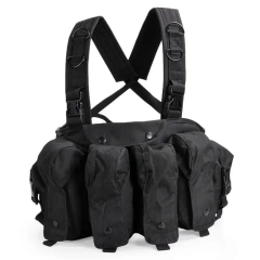 Outdoor Sports Accessories Tactical Recon Chest Rig Camouflage Tactical Safety Chest Rig Tactics Molle Chest Rig Pouch military Training Tactical Mini Rig Heavy Duty Camouflage Harness Vest Tactical Chest Rig Tactical Chest Rig Harness