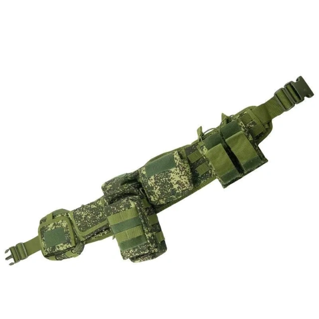 Adjustable Detachable Camouflage Tactical Waist Wrap Set Multi-functional Outdoor Combination Belt Accessory Package Set  Multifunctional practical Training Duty Belt Kit with Pouches Tactical Equipment System Set Utility Outdoor Camping Hunting Belt