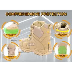 High Quality Tactical Men Boots Special Desert Boot Outdoor Oxford Outdoor Non-slip Hiking Breathable Desert Ankle Shoes Outdoor Custom Light Weight Double Sports Tactical Boots Training Boots Camping Anti-wear Oxford Fishing Hunting Sneakers