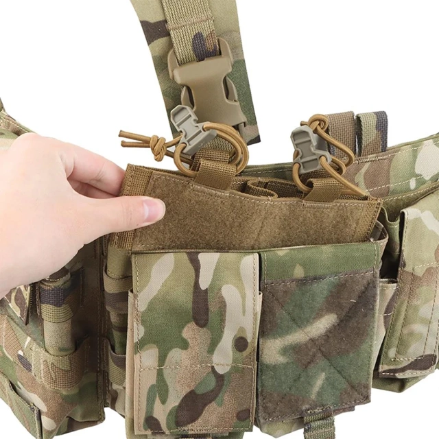 Best Selling Tactical Gears Chest Vest for Hunting Good Quality Tactical Harness Chest Rig Pouch Tactical Modular Chest Rig Adjustable Tactical Chest Rig Vest Tactical Harness Chest Rig with Mag Pouches Tactical Chest Rig Vest Bag