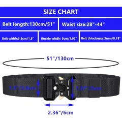 Wear-resistant Tactical Multifunctional Belt Webbing Riggers Web Belts Heavy Duty Quick-Release Metal Buckle Belt  High Quality Adjustable Mountaineering multifunctional Tactical Waist Bag Quick-release Buckle Camouflage Belt With Pouches