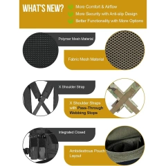 Lightweight Tactical Chest Rig for Training Pouches Tactical MOLLE Chest Rigs Outdoor Tactical Chest Rig Vest Lightweight Tactical Chest Rig for Training Pouches Tactical MOLLE Chest Rigs Outdoor Tactical Chest Rig Vest