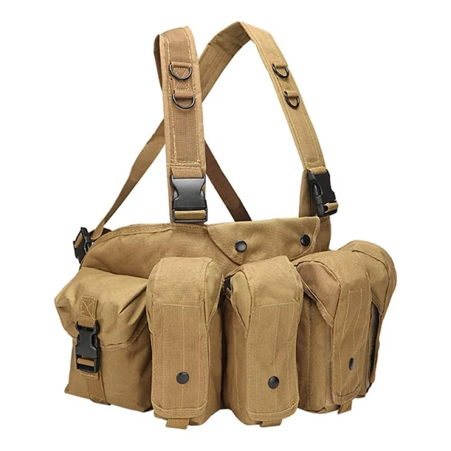 Hot Sale Outdoor Tactical Accessory Molle Vest Tactical Pouch Bag Vest Tactical Camouflage Chest Rig Harness for Tactical Wholesale Tactical Equipment Gear Hunting Vest Heavy Duty Tactical Pouch Chest Rig Utility Tactical Chest Rig for Outdoor