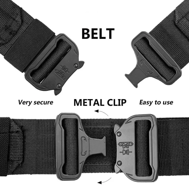 High Density Material Tactical Belt High Duty Tactical Duty Belts Sport Enthusiasts Utility Belt with Accessories Pouches High Quality Modular Equipment multifunctional Security Duty Equipment  Mountaineering Duty Web Belt Kit with Duty Tactical Belt