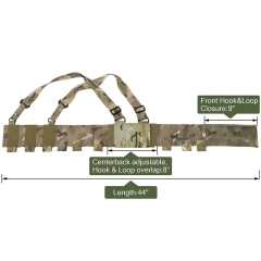 Lightweight Tactical Chest Rig Lightweight Tactical Chest Hanging Vest with Mag Outdoor Tactical Chest Rig Pouch Customized Tactical Chest Rig for Training Hunting Adjusted Hunting Tactical Vest High Quality Tactical Vest Chest Rig